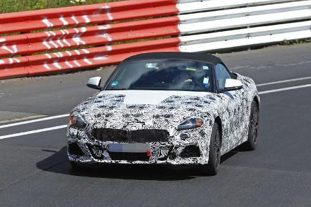 BMW testet auf dem Nürburgring den neuen Z4. 2018 wird BMW den Roaster auf einer mit Toyota entwickelten Plattform auf den M...