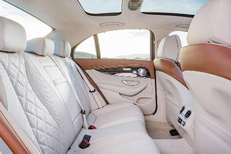 Mercedes E-Klasse (W213) - E 350 e - Plug-In-Hybrid - Innenraum - Rücksitze - Vorstellung