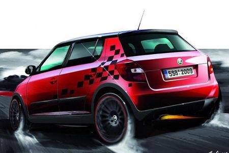 Skoda zeigt in Genf eine sportliche Fabia-Studie.