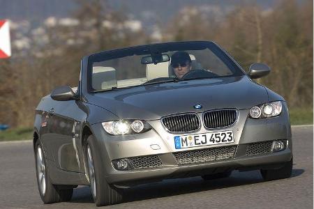 Open-Air-Vergnügen mit sattem Reihensechszylinder und Biturbo. Im BMW 335i Cabrio geht es stets flott voran.