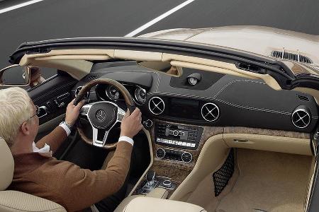 12/2011 Mercedes SL, Innenraum
