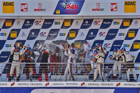 24h-Rennen Nrburgring 2014 - Siegerehrung - Podest - Podium