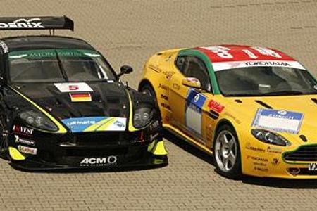Ungleiche Waffen: Gegen den flügelbewehrten, rund 850.000 Euro teuren Aston Martin DBR9 aus der FIA GT-Meisterschaft wirkt d...