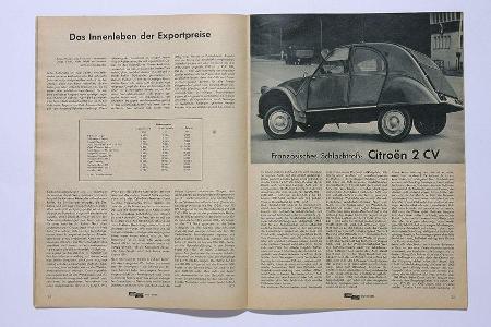 1958 erahnt Dr. Paul Simsa den 2CV-Charakter. 