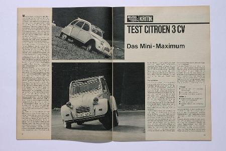 1966 Reinhard Seiffert testet den 3CV mit 21 PS: 