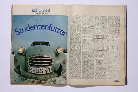 1971 versteht Klaus Westrup den 2CV 6 im Test: 