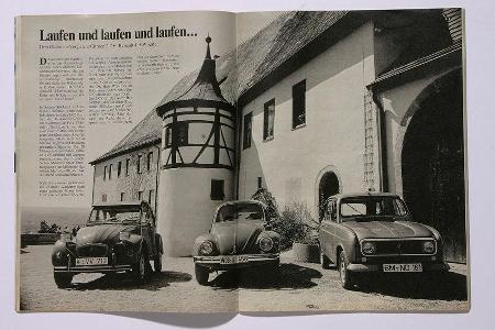 1983 gibt es 2CV 6, VW 1200 und Renault 4 noch als Neuwagen: 