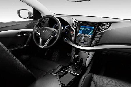 Hyundai i40 1.7 CRDi Style, Detail, Cockpit, Lenkrad