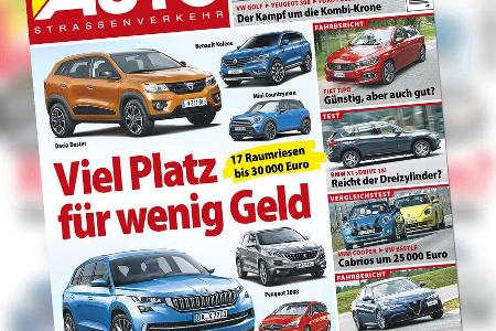 Neues Heft AUTOStrassenverkehr, Ausgabe 12/2016, Vorschau
