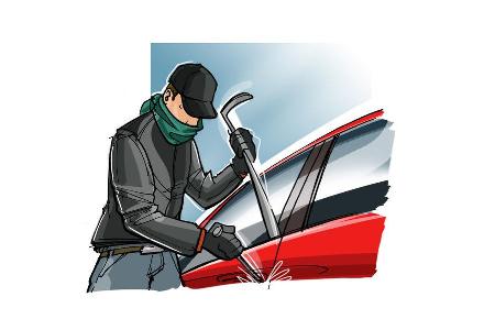 Auto, Dieb, Aufbrechen