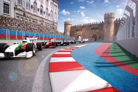 Strecke Baku - GP Aserbaidschan 2016
