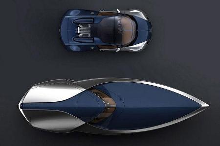 Bugatti Sang Bleu Yacht Concept, Yacht, Sportboot