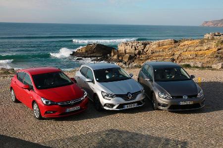 Renault Mgane dCi 130, Opel Astra 1.6 CDTI, VW Golf 1.6 TDI