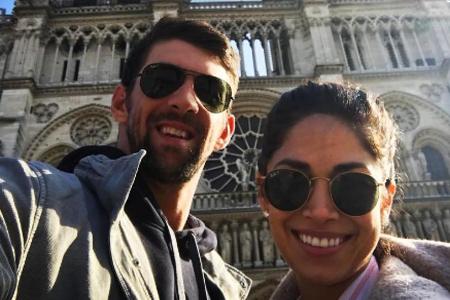 Michael Phelps und seine Frau Nicole in Paris