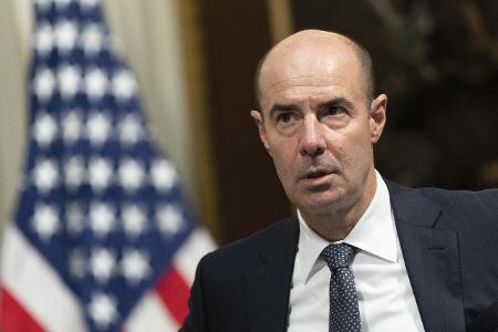 Secretary of Labor Eugene Scalia participates in a meeting ...