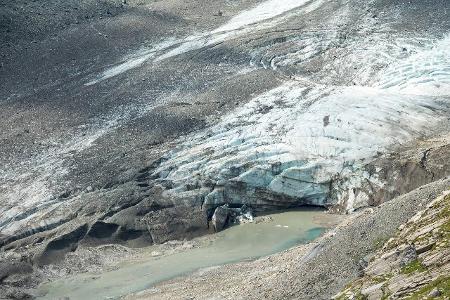 Gletscherzunge, Gletscher Pasterze, Gro�glockner. K�rnten �s...