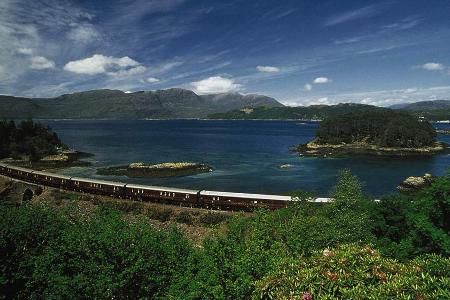 Mit dem Royal Scotsman unterwegs an der schottischen Küste Mit dem Royal Scotsman unterwegs an der schottischen Küste