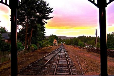 Einziger Rückzugsort: die Aussichtsplattform des Observation Car