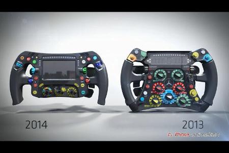 Mercedes-Lenkrad 2013 & 2014 - Piola F1