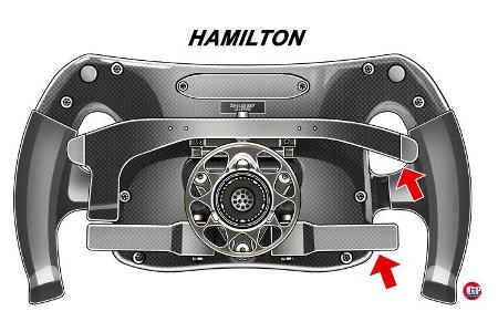 Mercedes Lenkrad 2014 - Lewis Hamilton - Piola F1