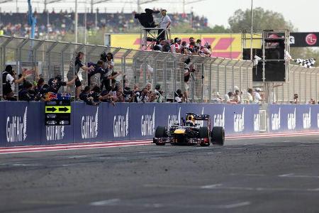 Am Ende war es Sebatsian Vettel, der am meisten jubeln durfte.