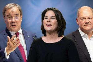 Kanzlerkandidaten stellen sich Kreuzverhör einer Schulklasse im TV