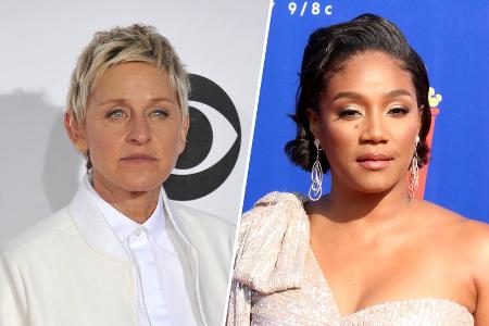 Wird Tiffany Haddish (r.) nach Ellen DeGeneres die neue Queen der US-Talkshow-Moderatoren?