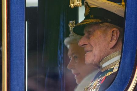 Queen Elizabeth II. und Prinz Philip im Jahr 2013 in London.