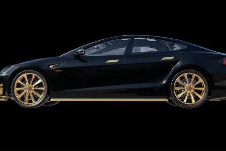 Tesla Model S Gold Caviar Excellence 24K