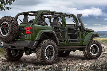 04/2021, Jeep Wrangler 4xe mit Mopar-Werks-Tuning und Zubehör