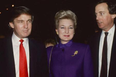 Donald Trump (li.) mit Schwester Maryanne Trump Barry und Robert Trump.