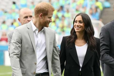 Davor war Meghans Bauch sicherlich der meistbeäugte Großbritanniens. Bei jedem offiziellen Auftritt wie hier im Juli in Dubl...