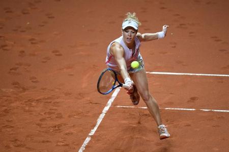 Tennis: Kerber nach Regenunterbrechung in Rom in Runde zwei