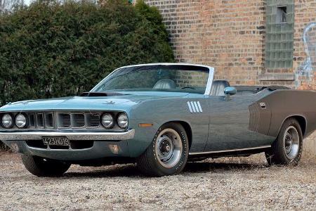 1971er Plymouth Hemi Cuda Convertible mit Handschaltung