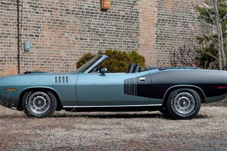 1971er Plymouth Hemi Cuda Convertible mit Handschaltung