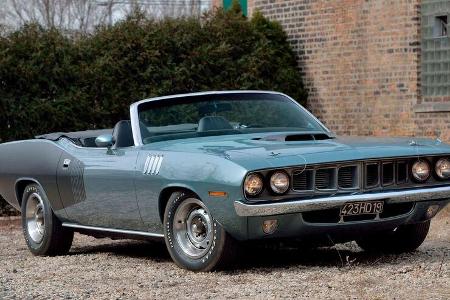 1971er Plymouth Hemi Cuda Convertible mit Handschaltung