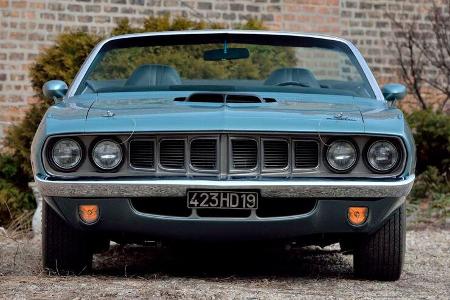 1971er Plymouth Hemi Cuda Convertible mit Handschaltung