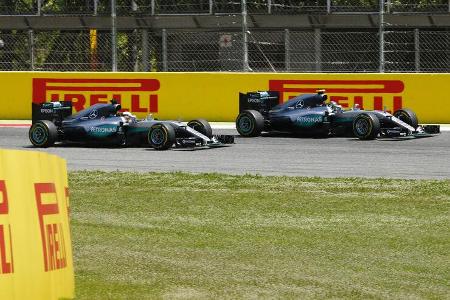 Nico Rosberg & Lewis Hamilton- GP Spanien 2016