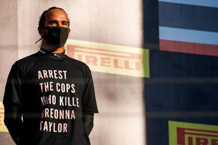 Lewis Hamilton - Anti-Rassismus - GP Toskana 2020