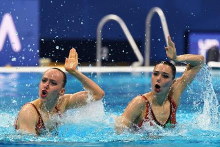 Freie Kür: Synchronschwimm-Duett Bojer/Zimmer auf EM-Platz elf