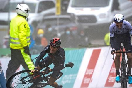 Tour de Romandie: Thomas stürzt kurz vor der Ziellinie