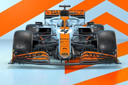 McLaren MCL35M - Gulf-Design - F1 - Formel 1 - GP Monaco 2021