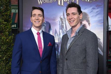 Die Zwillinge Oliver und James Phelps (31) spielen in den 