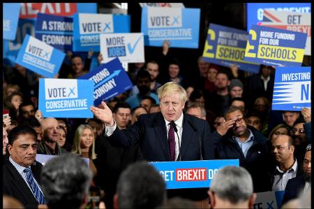 . 10_12_2019. Uttoxeter , United Kingdom. Boris Johnson Gene...