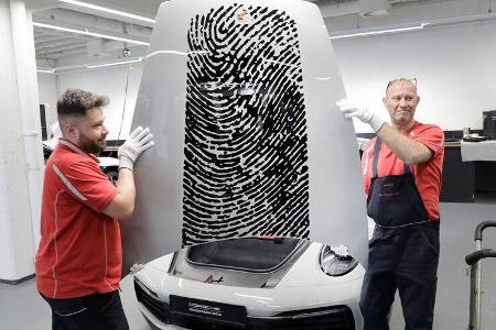 Porsche 911 Fingerabdruck Mark Webber