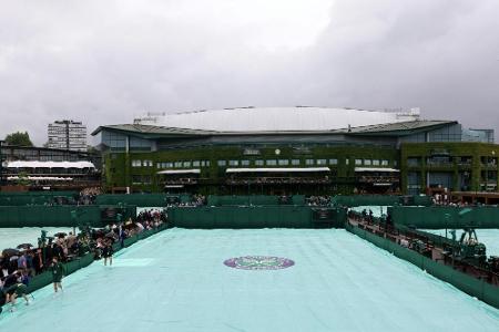Wimbledon feiert Comeback mit traditioneller Regen-Verzögerung