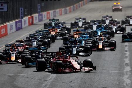 Charles Leclerc - Ferrari - GP Aserbaidschan 2021 - Baku - Rennen