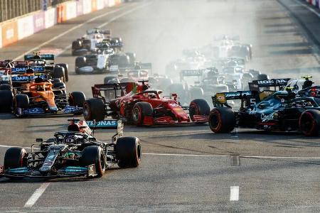 Lewis Hamilton - Mercedes - GP Aserbaidschan 2021 - Baku - Rennen