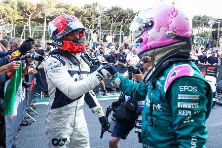 Gasly - Vettel - GP Aserbaidschan 2021 - Baku - Rennen