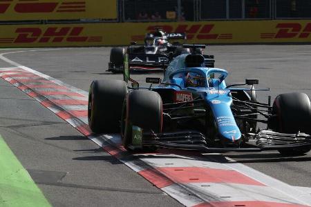 Fernando Alonso - Alpine - GP Aserbaidschan 2021 - Baku - Rennen